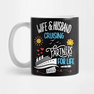 Wife & Husband Cruising Partners For Life Honeymoon Mug